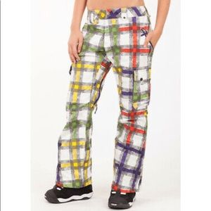 Burton Lucky Pant Snowboard Plaid Woman’s Pant